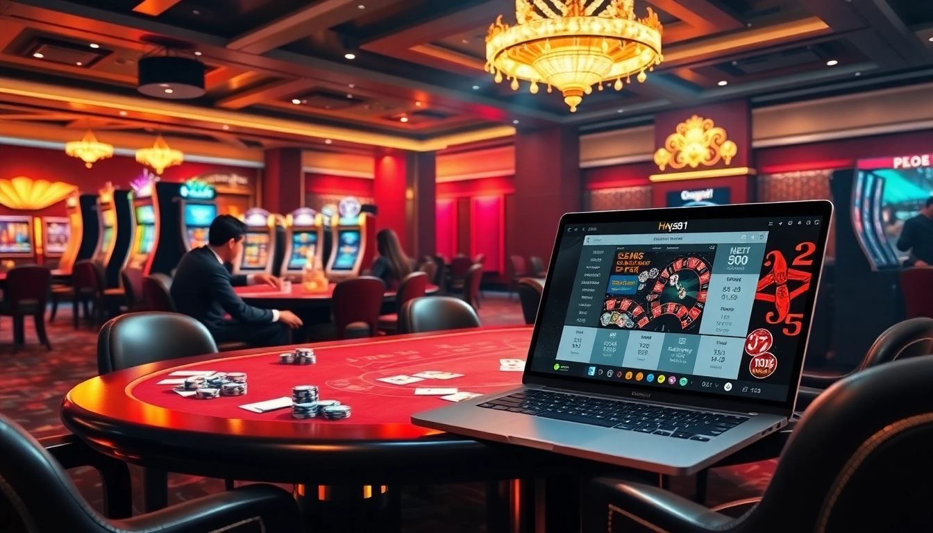 Experience casino thrills at Hay881.com with interactive poker and vibrant slot machines.