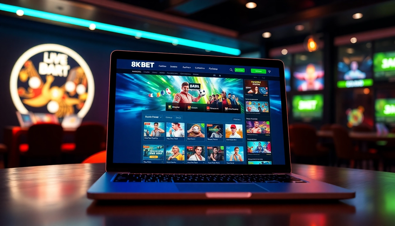 Experience the excitement of 8kbet's vibrant online gambling platform.