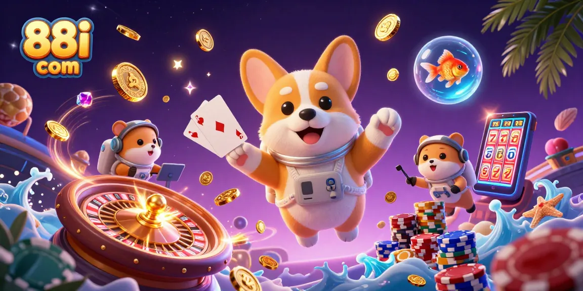 Experience thrilling gaming adventures with 88i com in a vibrant zero-gravity casino.