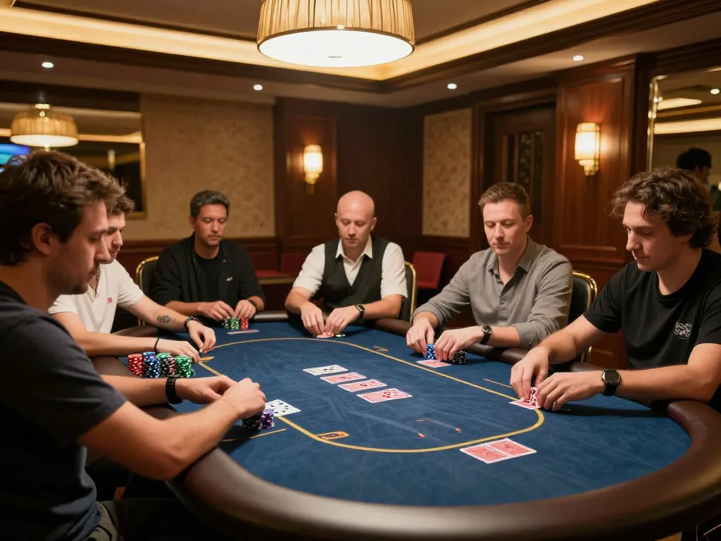 TG88 game strategy at a luxury poker table with engaged players.