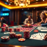 Experience strategic gameplay at SODO Casino with a luxurious poker setup.