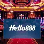 Engage in excitement at Trang chủ Hello88 with a vibrant casino scene showcasing roulette and poker.