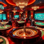 Players enjoying various games and high-stakes excitement at 789club's luxurious casino.