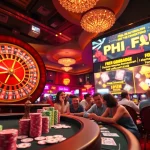 Experience excitement at the casino with 'phim fun' as players engage in poker and roulette.