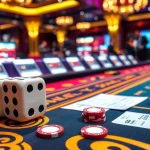 Tài Xỉu MD5 gaming table full of vibrant action, chips, and dice showcasing thrilling gameplay.