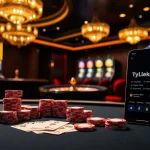 Experience high-stakes gambling with Tylekeo's luxurious casino setting featuring poker and roulette.