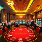 Players enjoying an exciting eejl gaming experience at a luxurious casino with vibrant tables and slot machines.