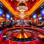 Engaging casino scene with players at the poker table showcasing tập đoàn kjc excitement and luxury.