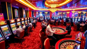 Experience the thrill of betting at SV 88 casino with vibrant tables and engaging players.