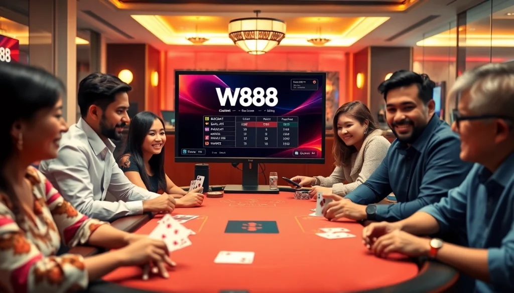 W88.nyc online casino showcasing dynamic games like Baccarat and Blackjack