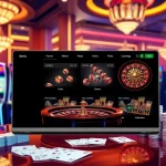 Experience thrilling online gaming at http://sc88.link/ with vibrant slot machines and a stylish roulette wheel.