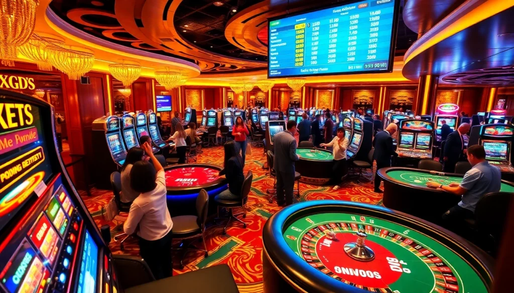 Experience thrilling gambling at XXGG, featuring vibrant casino tables and engaging players.