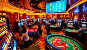 Experience thrilling gambling at XXGG, featuring vibrant casino tables and engaging players.