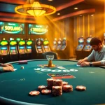 Experience the excitement of betting at SODO66 with a vibrant casino scene featuring poker tables and slot machines.