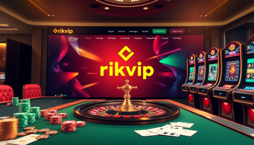 Experience the excitement of online gambling at rikvip with vibrant casino tables and interactive games.