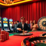 Players enjoying exciting games at https://789b.one/, featuring vibrant tables and dazzling slot machines.