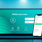 Rút Tiền KUBET88 – Trải Nghiệm Giao Dịch An Toàn Và Linh Hoạt with a modern online banking interface.