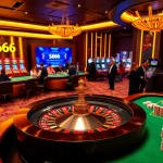 S666 players enjoying an engaging casino experience with roulette and poker tables.