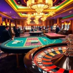 Experience the vibrant gambling excitement at win88cc.net with casino tables, chips, and roulette.