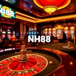 Experience NH88's vibrant casino world with players enjoying roulette and slot games.