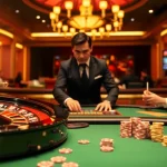 Players enjoying a thrilling game at Fun88.com, featuring a luxurious casino atmosphere.