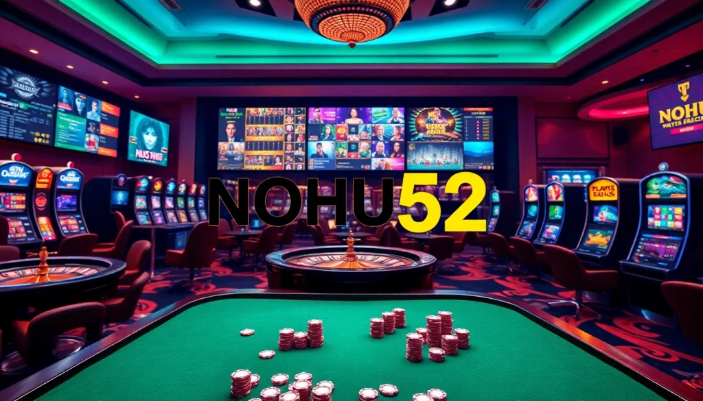 Experience the thrill of NOHU52 online casino with vibrant games and engaging interfaces.