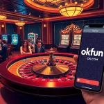Experience high-stakes gaming excitement at okfun.com with luxurious casino elements.