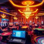 Experience the luxury of the tg88 group casino with players enjoying table games and slot machines.