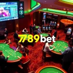 Excited gamblers enjoying various games at 789bet casino, showcasing vibrant betting activity.