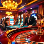 Exciting gaming action at Trang chủ UU88 showcasing poker chips and a roulette wheel.