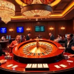 Excited players engaging at a roulette wheel, embodying the thrilling essence of chotruyen.