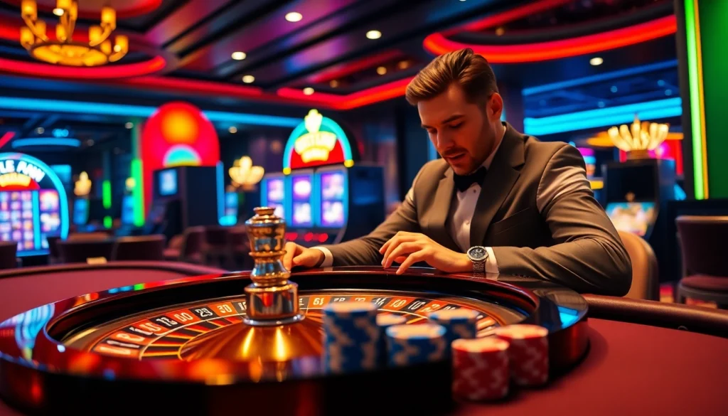 Experience the excitement of betting at okfun casino with vibrant games and luxurious atmosphere.