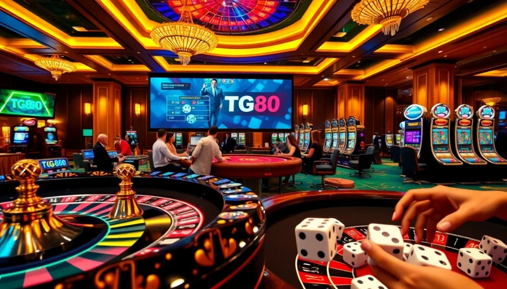 Experience interactive gaming at TG88 with dynamic casino elements and engaging visuals.
