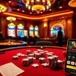 Experience high-stakes gaming at Haywin's luxurious poker table with vibrant chips and cards.