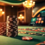 Engage in Đánh Lô Đề Online with an interactive gambling scene showcasing poker chips and digital gaming interface.