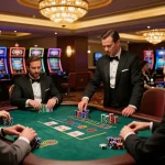 Players enjoying a thrilling blackjack game at RR88, showcasing strategic betting and engaging atmosphere.