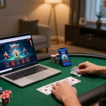 Tg88.com gaming setup featuring a laptop and smartphone with casino interface