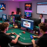 Engaged players enjoying rikvip games in a vibrant online gaming setup.
