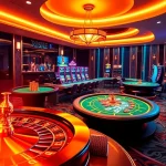 Experience thrill with rr88 link in this vibrant online casino scene showcasing games and excitement.