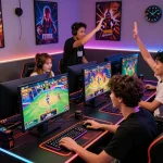 Exciting online gaming experience at Luckywin, showcasing players engaged in thrilling casino games.