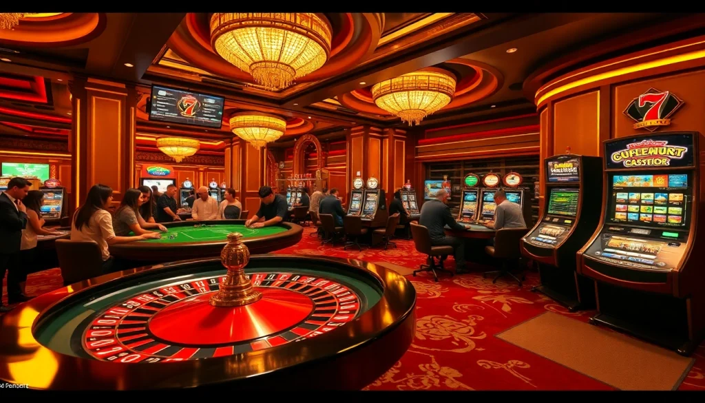 Players enjoying a thrilling casino experience with gaming elements from https://f8beta2.support/.