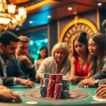 Players enjoying an engaging poker game, capturing the excitement of gambling on Luongsontv.