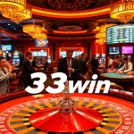 Players enjoying a thrilling casino experience at 33win, featuring roulette and poker games.