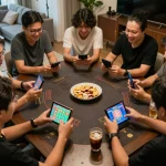Lô Đề Uy Tín gameplay strategies showcased in an engaging online gambling session among friends with mobile devices
