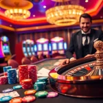 Experience the excitement of Go88 gaming with poker chips and a roulette wheel in a luxurious casino setting.