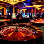 Experience the excitement of five88 with luxurious casino elements like roulette tables and poker chips.