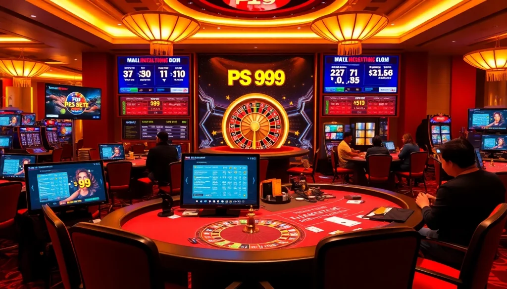 Experience exhilarating gameplay at PS 99 with engaging casino tables and dynamic betting environments.
