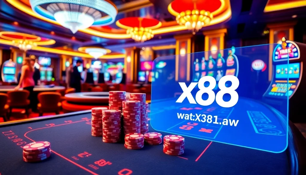 Experience the thrill of gaming at https://x88.law/ with vibrant casino tables and engaging players.