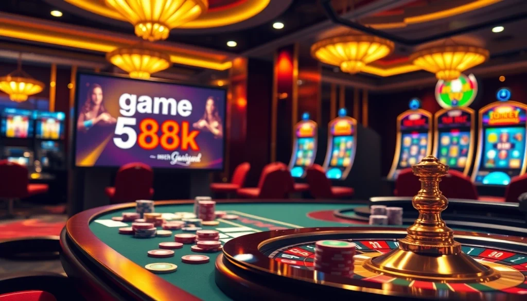 Experience the thrill of the game đăng ký nhận thưởng 58k at an elegant casino table with poker chips.
