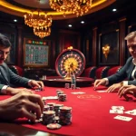 Engaging players enjoying high-stakes gaming at casino tables featuring nk 88 elements.